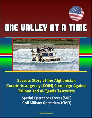 Cover of the book One Valley at a Time - Success Story of the Afghanistan Counterinsurgency (COIN) Campaign Against Taliban and al-Qaeda Terrorists, Special Operations Forces (SOF), Civil Military Operations (CMO) by Progressive Management