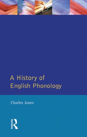 Book cover of A History of English Phonology