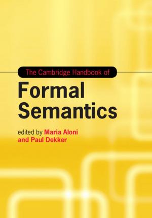 Cover of the book The Cambridge Handbook of Formal Semantics by Ruth Colker