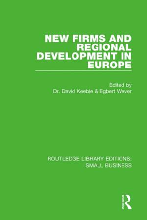bigCover of the book New Firms and Regional Development in Europe by 