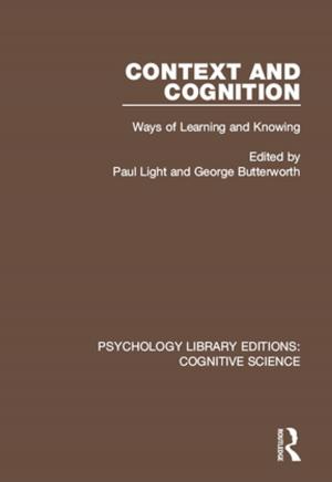 Cover of the book Context and Cognition by 
