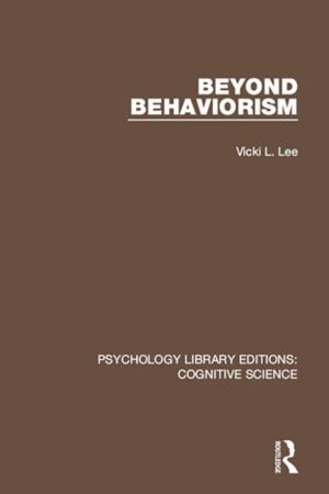 Cover of the book Beyond Behaviorism by Tudor Rickards