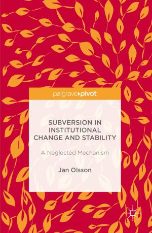 Book cover of Subversion in Institutional Change and Stability