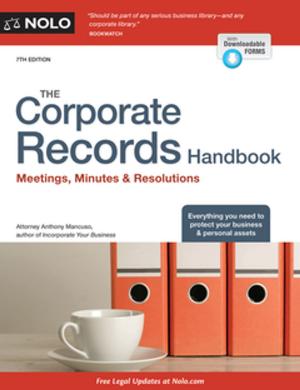 Cover of the book Corporate Records Handbook, The by Paul Bergman, J.D.
