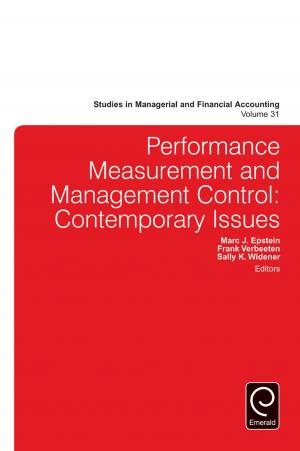 Cover of the book Performance Measurement and Management Control by Jon Shefner