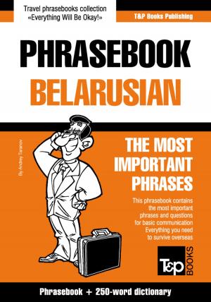 Cover of English-Belarusian phrasebook and 250-word mini dictionary