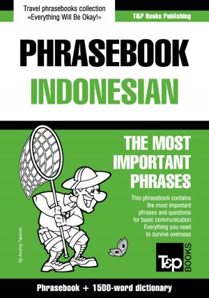 Cover of the book English-Indonesian phrasebook and 1500-word dictionary by Andrey Taranov