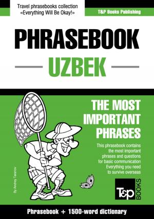 Cover of the book English-Uzbek phrasebook and 1500-word dictionary by Andrey Taranov, Victor Pogadaev