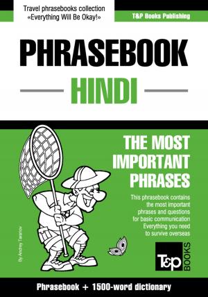 Cover of the book English-Hindi phrasebook and 1500-word dictionary by Andrey Taranov