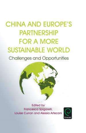 Cover of the book China and Europe’s Partnership for a More Sustainable World by Terry Marsden