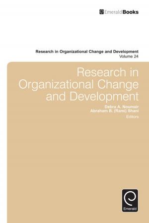 Book cover of Research in Organizational Change and Development