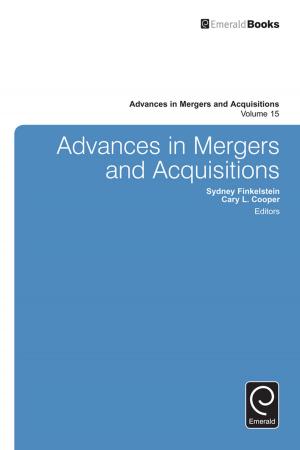 Book cover of Advances in Mergers and Acquisitions