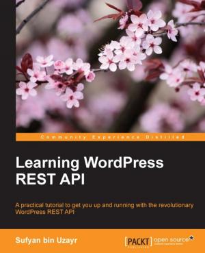 Cover of the book Learning WordPress REST API by Samir Bhatt