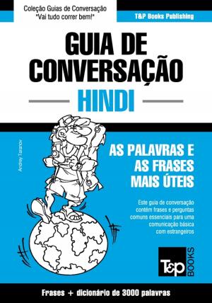Cover of Guia de Conversação Português-Hindi e vocabulário temático 3000 palavras
