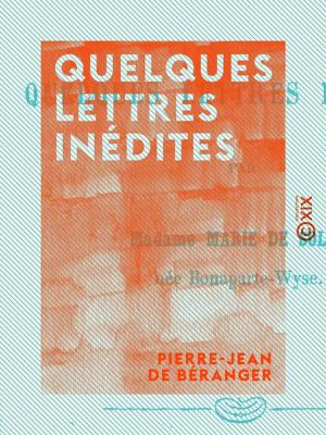 Cover of Quelques lettres inédites