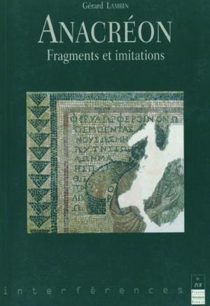 Cover of the book Anacréon by Pamela Lu