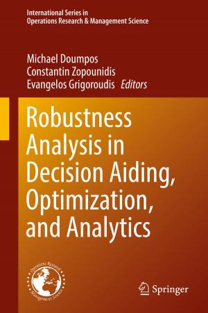 Cover of the book Robustness Analysis in Decision Aiding, Optimization, and Analytics by Nicholas Rescher