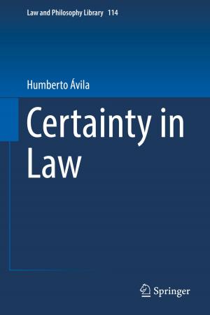 Cover of the book Certainty in Law by Ana Balula, António Moreira