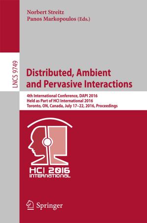 Cover of the book Distributed, Ambient and Pervasive Interactions by 