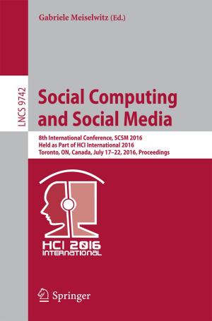 Cover of the book Social Computing and Social Media by H. G. Dales, F.K. Dashiell, Jr., A.T.-M. Lau, D. Strauss
