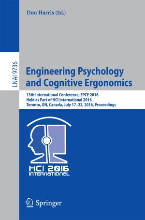 Cover of the book Engineering Psychology and Cognitive Ergonomics by Nina C. Wunderlich, Apostolos Tzikas, Martin W. Bergmann