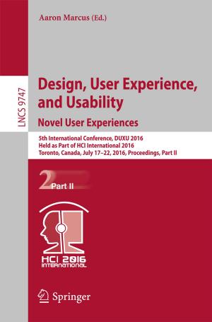 Cover of the book Design, User Experience, and Usability: Novel User Experiences by J. David Logan