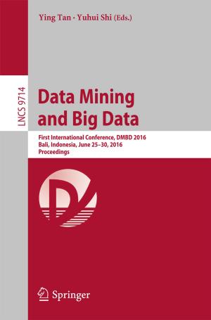 Cover of the book Data Mining and Big Data by Zoltan J. Acs, László Szerb, Ainsley Lloyd