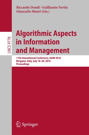Cover of the book Algorithmic Aspects in Information and Management by Glenn Hughes, Sivasailam 'Thiagi' Thiagarajan