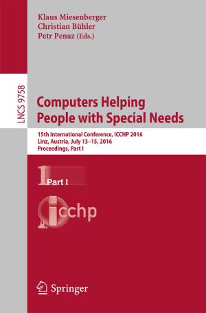 Cover of Computers Helping People with Special Needs