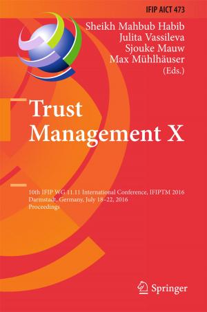 Cover of the book Trust Management X by Grace Livingstone