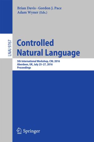Cover of the book Controlled Natural Language by Boris Osovetsky