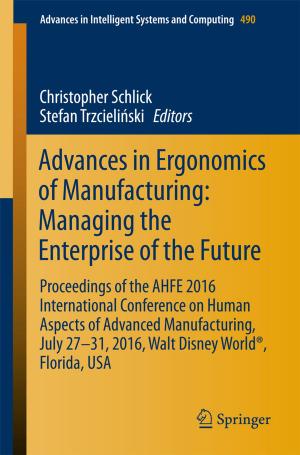 Cover of the book Advances in Ergonomics of Manufacturing: Managing the Enterprise of the Future by Christina V. Oleson