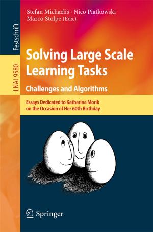 Cover of Solving Large Scale Learning Tasks. Challenges and Algorithms