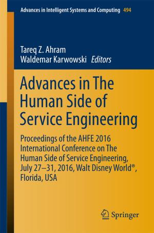 Cover of the book Advances in The Human Side of Service Engineering by Bashir Ahmad, Ahmed Alsaedi, Sotiris K. Ntouyas, Jessada Tariboon