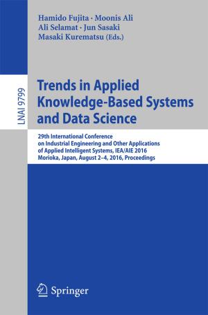 Cover of the book Trends in Applied Knowledge-Based Systems and Data Science by Clare Anderson