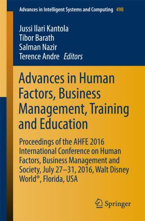 Cover of the book Advances in Human Factors, Business Management, Training and Education by 