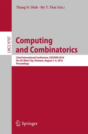 Cover of the book Computing and Combinatorics by Bastien Dalla Piazza