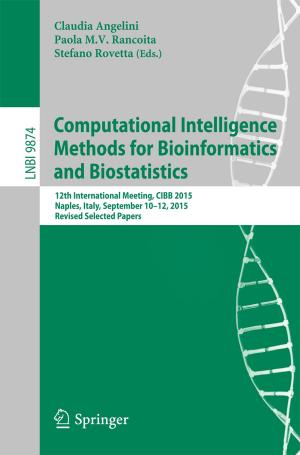 Cover of the book Computational Intelligence Methods for Bioinformatics and Biostatistics by Ranabir Samaddar