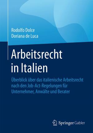 Cover of the book Arbeitsrecht in Italien by Inge Hanschke