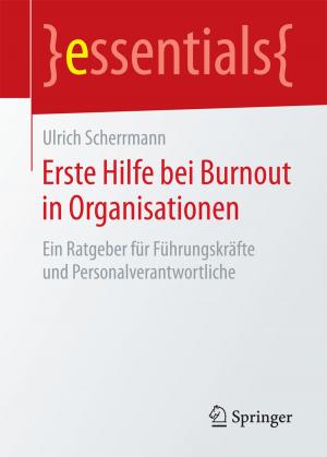Cover of the book Erste Hilfe bei Burnout in Organisationen by Reingard Jäger