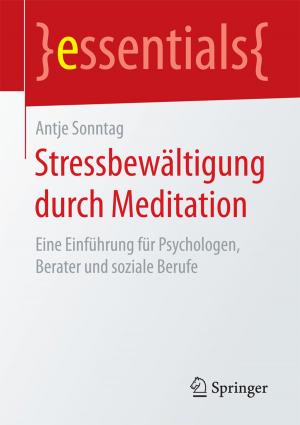 Cover of the book Stressbewältigung durch Meditation by Anette Müller