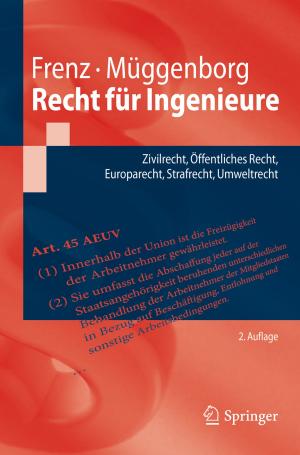 Cover of the book Recht für Ingenieure by Klaus-Michael Ahrend