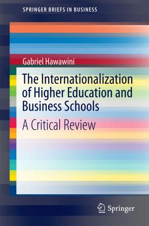 Cover of the book The Internationalization of Higher Education and Business Schools by Donghua Pan, Xinbo Ruan, Chenlei Bao, Dongsheng Yang, Xuehua Wang, Weiwei Li