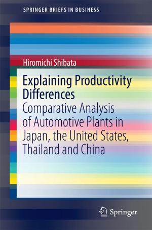 Cover of the book Explaining Productivity Differences by Isri R. Mangangka, An Liu, Ashantha Goonetilleke, Prasanna Egodawatta