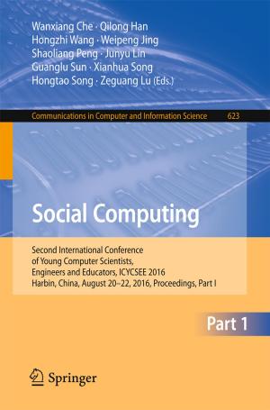 Cover of the book Social Computing by Qinhua Zheng, Li Chen, Daniel Burgos
