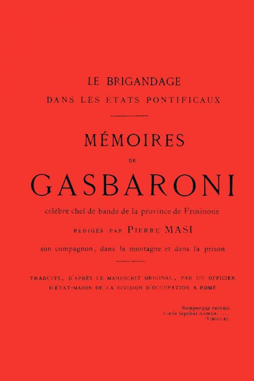 Cover of the book Mémoires de Gasbaroni by Pierre Masi, MonAutreLibrairie.com