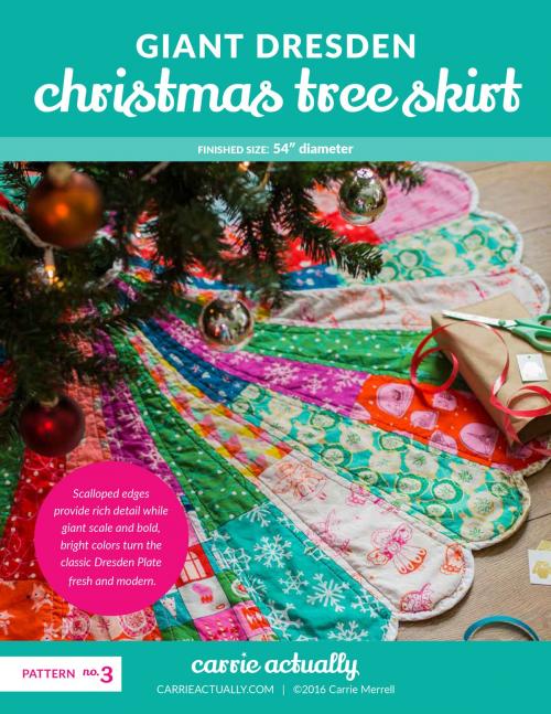 Cover of the book Giant Dresden Christmas Tree Skirt by Carrie Merrell, Carrie Actually