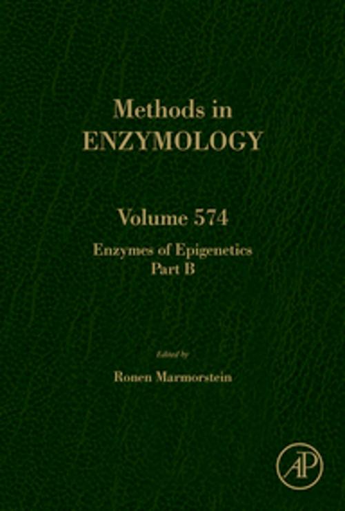 Cover of the book Enzymes of Epigenetics Part B by Ronen Marmorstein, Elsevier Science