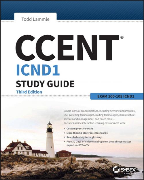 Cover of the book CCENT ICND1 Study Guide by Todd Lammle, Wiley