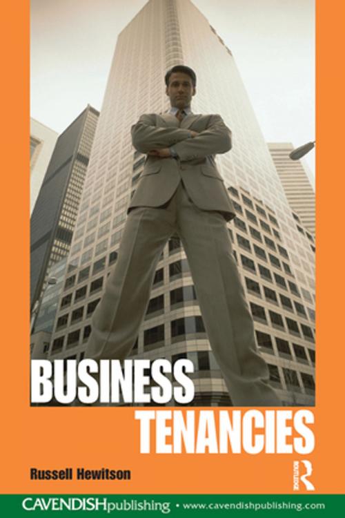 Cover of the book Business Tenancies by Russell Hewitson, Taylor and Francis